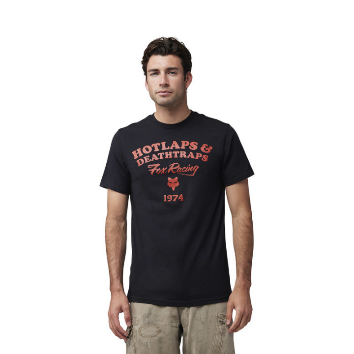 T-SHIRT FOX HOTLAPS PREM BLACK M