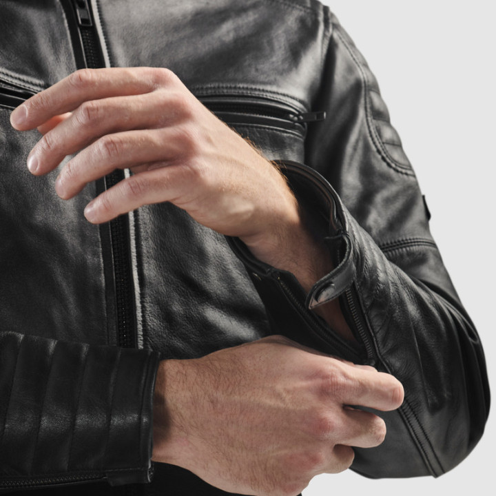 KURTKA MOTOCYKLOWA SKÓRZANA REBELHORN HUNTER 2 BLACK