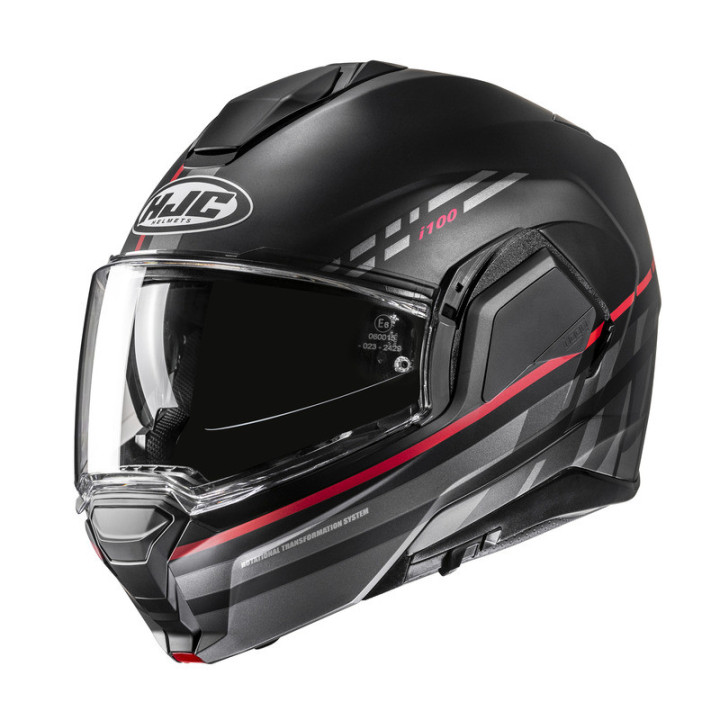 KASK MOTOCYKLOWY HJC I100 SYSMA BLACK RED