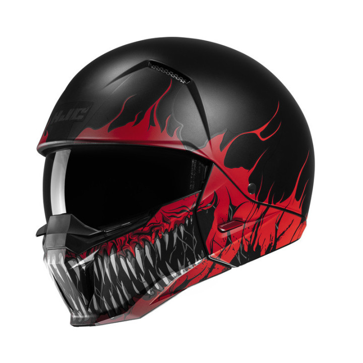 KASK MOTOCYKLOWY HJC I20 SCRAW BLACK RED S