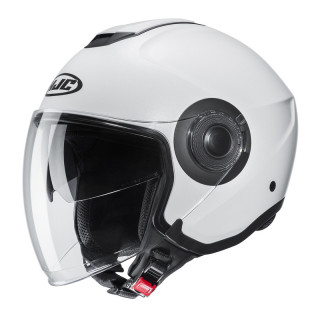 KASK MOTOCYKLOWY HJC I40N SOLID SEMI FLAT PEARL WHITE
