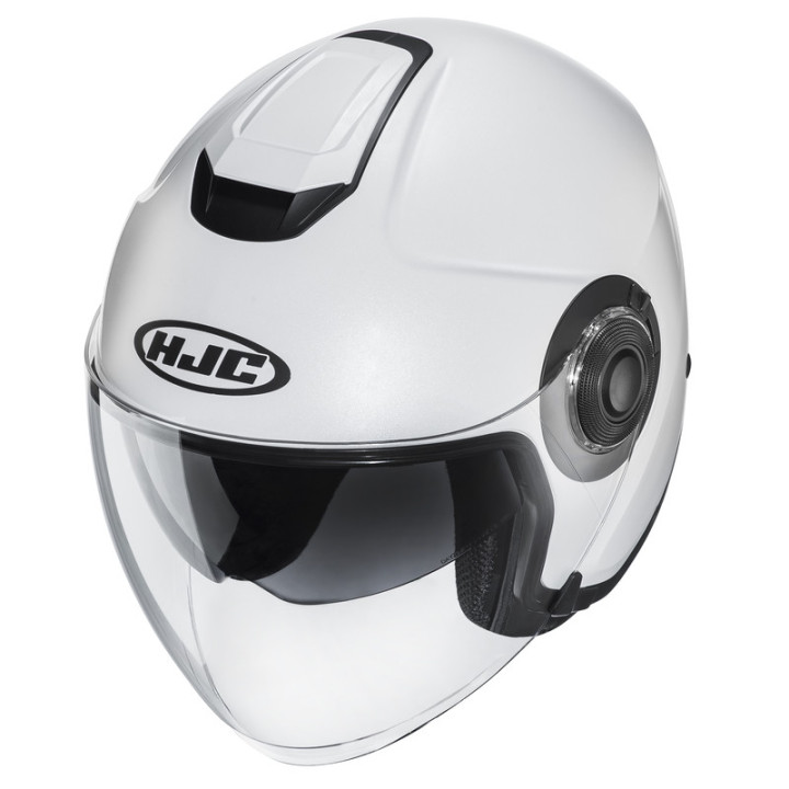 KASK MOTOCYKLOWY HJC I40N SOLID SEMI FLAT PEARL WHITE