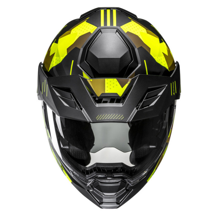 KASK MOTOCYKLOWY HJC I80 ROKI BLACK YELLOW