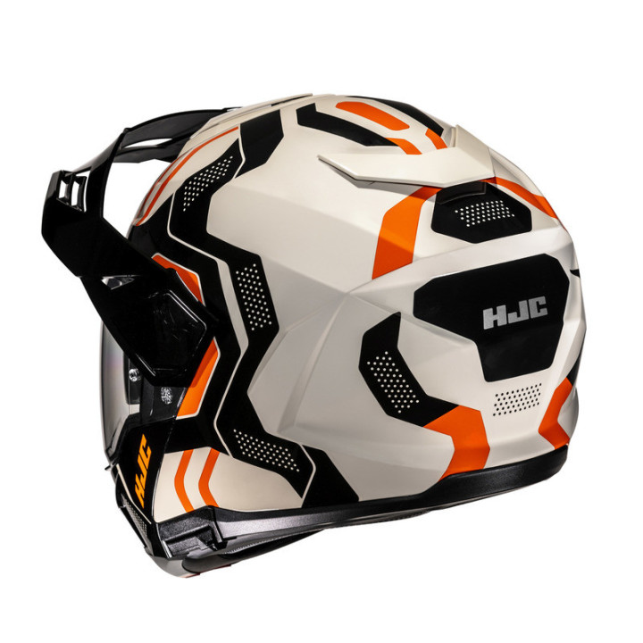 KASK MOTOCYKLOWY HJC I80 VELLY BLACK BEIGE