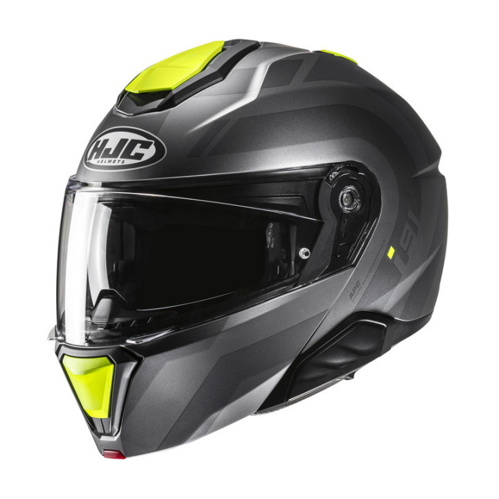 KASK MOTOCYKLOWY HJC I91 ARVEN GREY YELLOW
