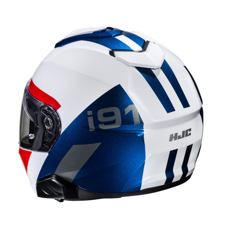 KASK MOTOCYKLOWY HJC I91 BINA WHITE BLUE
