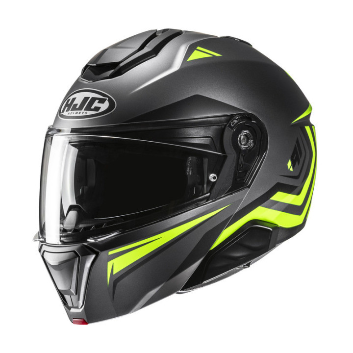 KASK MOTOCYKLOWY HJC I91 TRICUS BLACK YELLOW