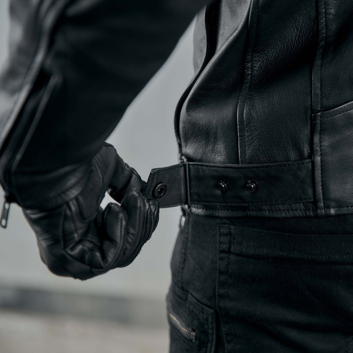 KURTKA MOTOCYKLOWA SKÓRZANA REBELHORN IMPALA BLACK