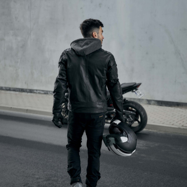 KURTKA MOTOCYKLOWA SKÓRZANA REBELHORN IMPALA BLACK