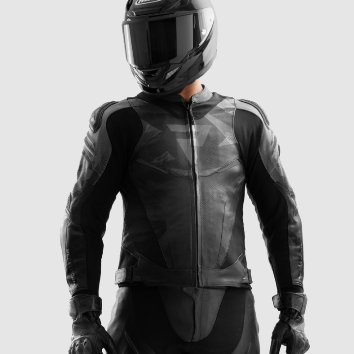 KURTKA MOTOCYKLOWA SKÓRZANA REBELHORN INFERNO BLACK