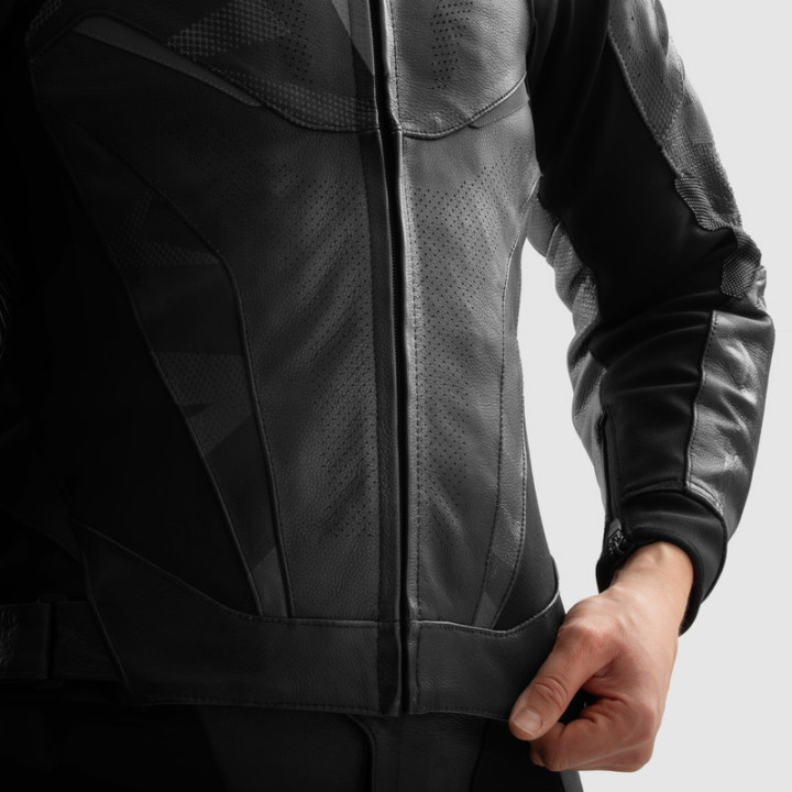 KURTKA MOTOCYKLOWA SKÓRZANA REBELHORN INFERNO BLACK