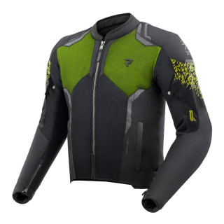 KURTKA MOTOCYKLOWA TEKSTYLNA REBELHORN JAX BLACK FLUO YELLOW