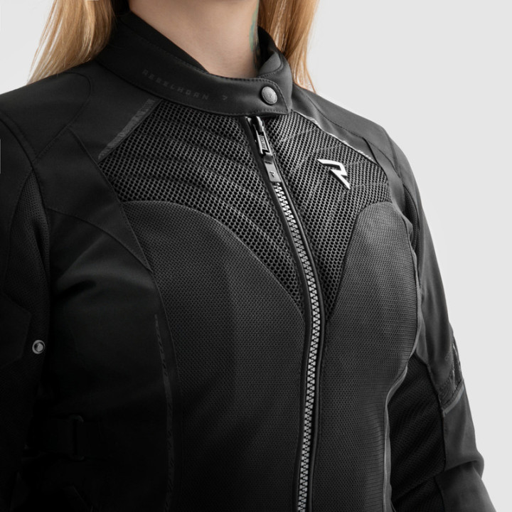 KURTKA MOTOCYKLOWA TEKSTYLNA DAMSKA REBELHORN JAX BLACK