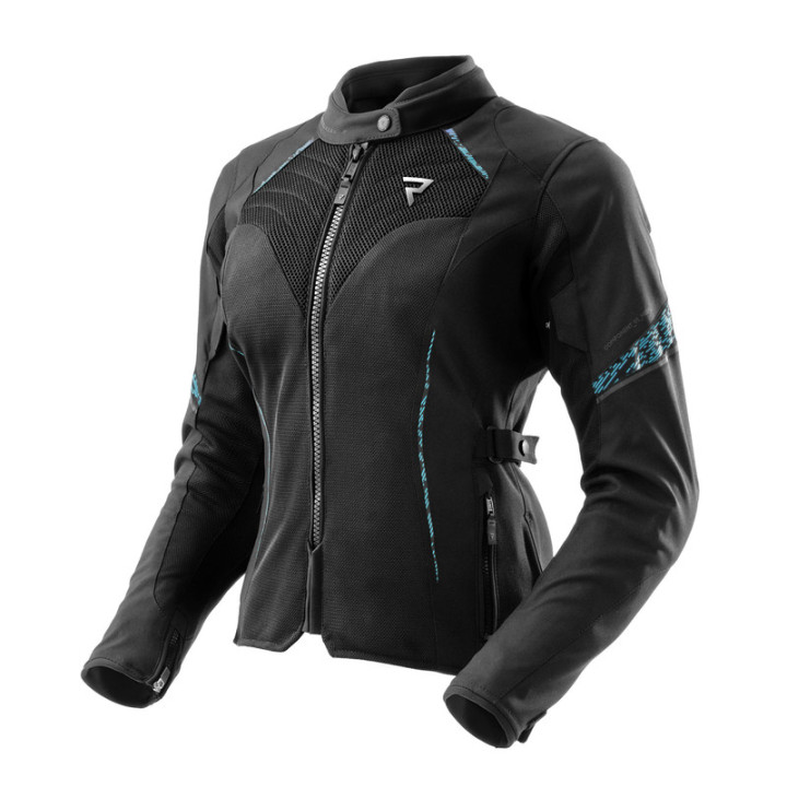 KURTKA MOTOCYKLOWA TEKSTYLNA DAMSKA REBELHORN JAX BLACK BLUE