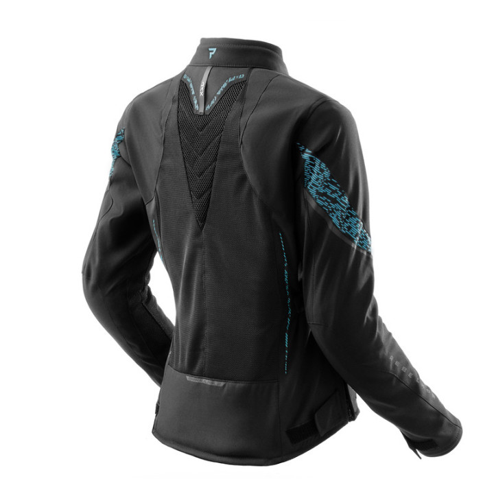 KURTKA MOTOCYKLOWA TEKSTYLNA DAMSKA REBELHORN JAX BLACK BLUE