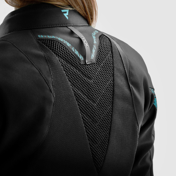 KURTKA MOTOCYKLOWA TEKSTYLNA DAMSKA REBELHORN JAX BLACK BLUE