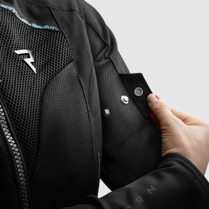 KURTKA MOTOCYKLOWA TEKSTYLNA DAMSKA REBELHORN JAX BLACK BLUE