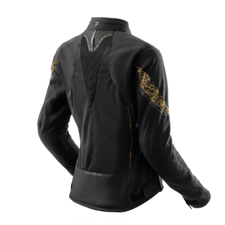 KURTKA MOTOCYKLOWA TEKSTYLNA DAMSKA REBELHORN JAX BLACK GOLD