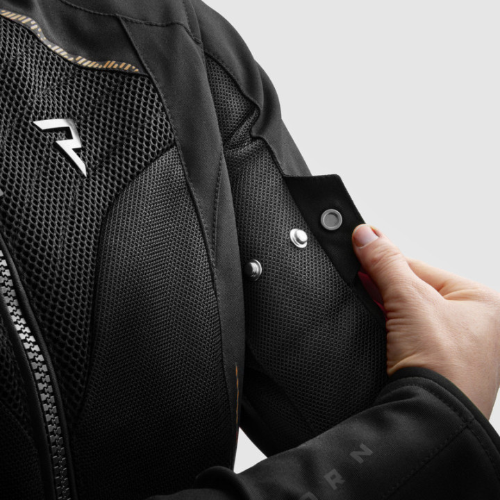KURTKA MOTOCYKLOWA TEKSTYLNA DAMSKA REBELHORN JAX BLACK GOLD