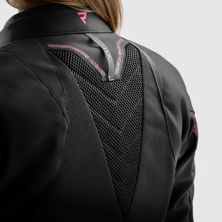 KURTKA MOTOCYKLOWA TEKSTYLNA DAMSKA REBELHORN JAX BLACK PINK