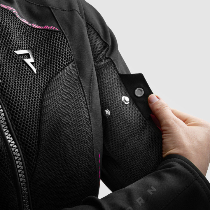 KURTKA MOTOCYKLOWA TEKSTYLNA DAMSKA REBELHORN JAX BLACK PINK