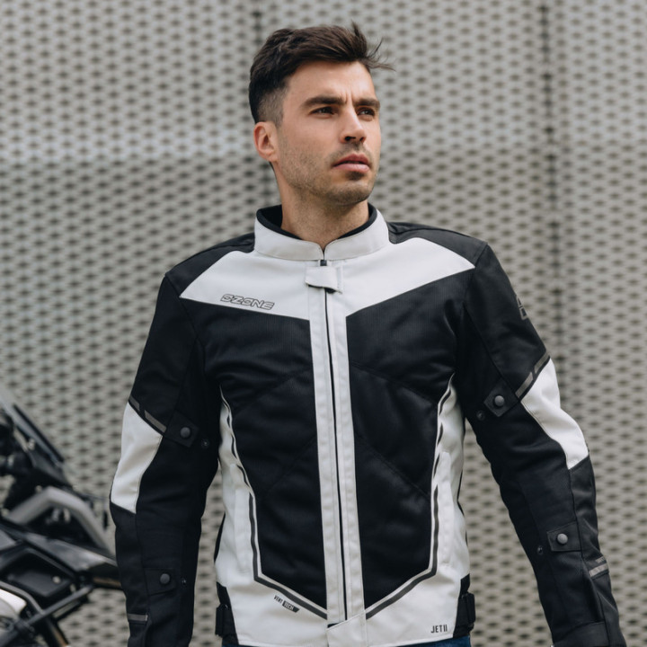 KURTKA MOTOCYKLOWA TEKSTYLNA OZONE JET 2 BLACK XS