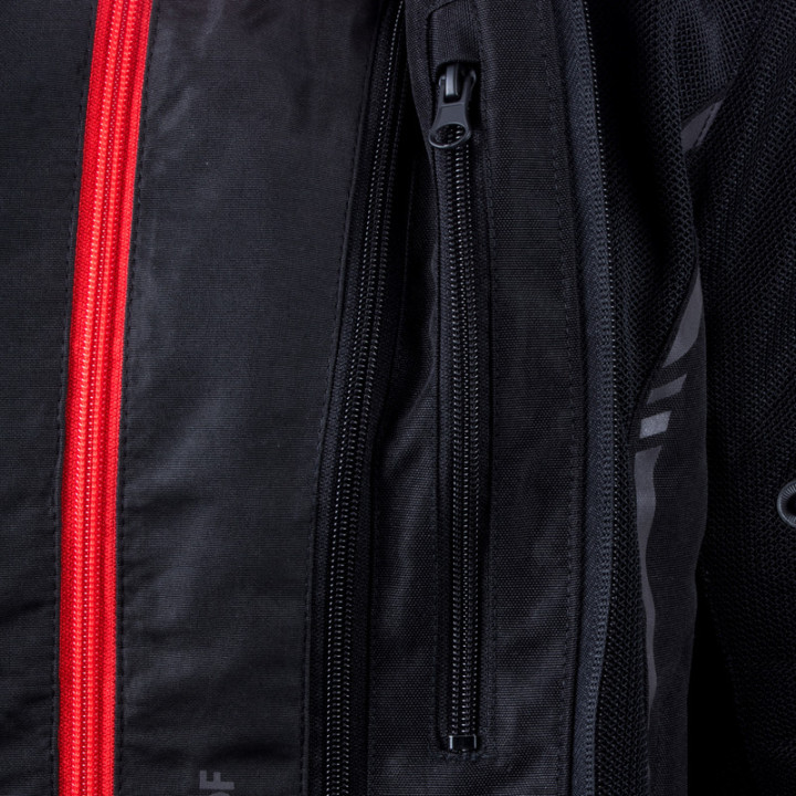 KURTKA MOTOCYKLOWA TEKSTYLNA DAMSKA OZONE JET 2 BLACK WXS