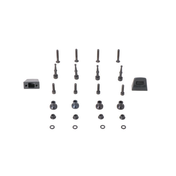 ZESTAW ADAPTERÓW NA STELAŻ EVO NA KUFRY BOCZNE SW-MOTECH GIVI MONOKEY BLACK