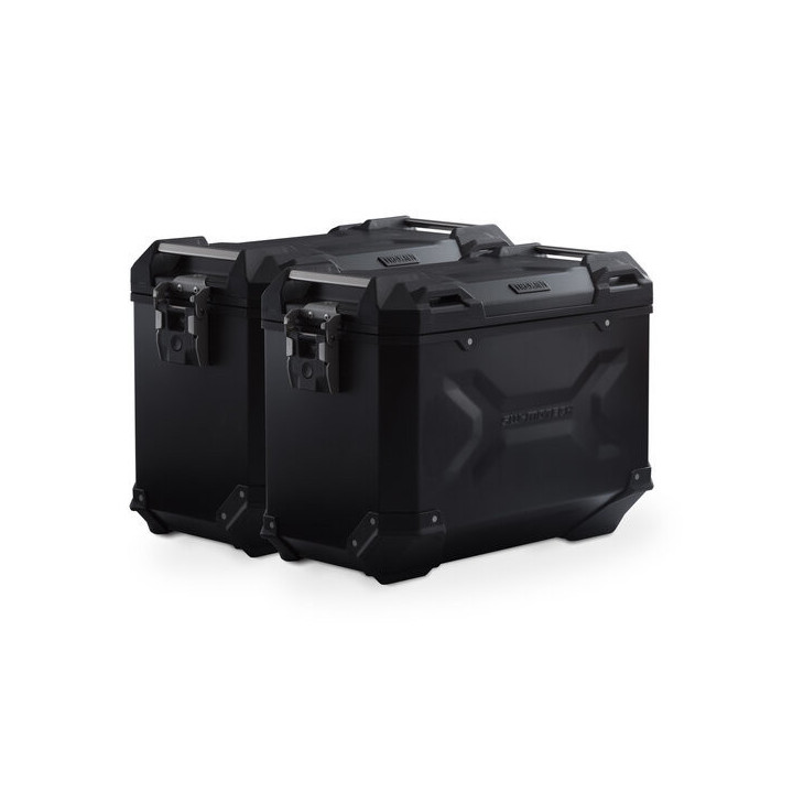 ZESTAW KUFRÓW BOCZNYCH TRAX ADV I STELAŻY SW-MOTECH BMW R 1300 GS (23-) BLACK 45/45 L