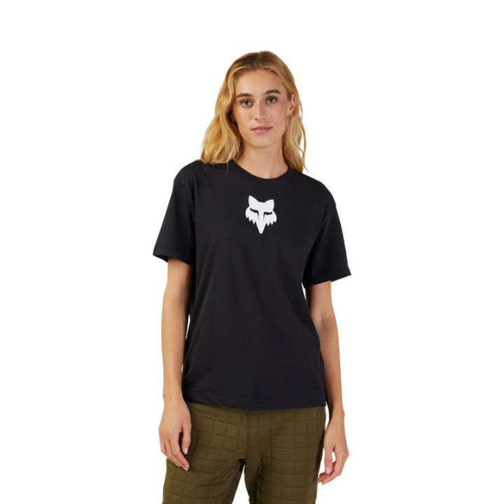 T-SHIRT FOX LADY HEAD BLACK