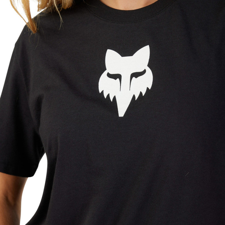T-SHIRT FOX LADY HEAD BLACK
