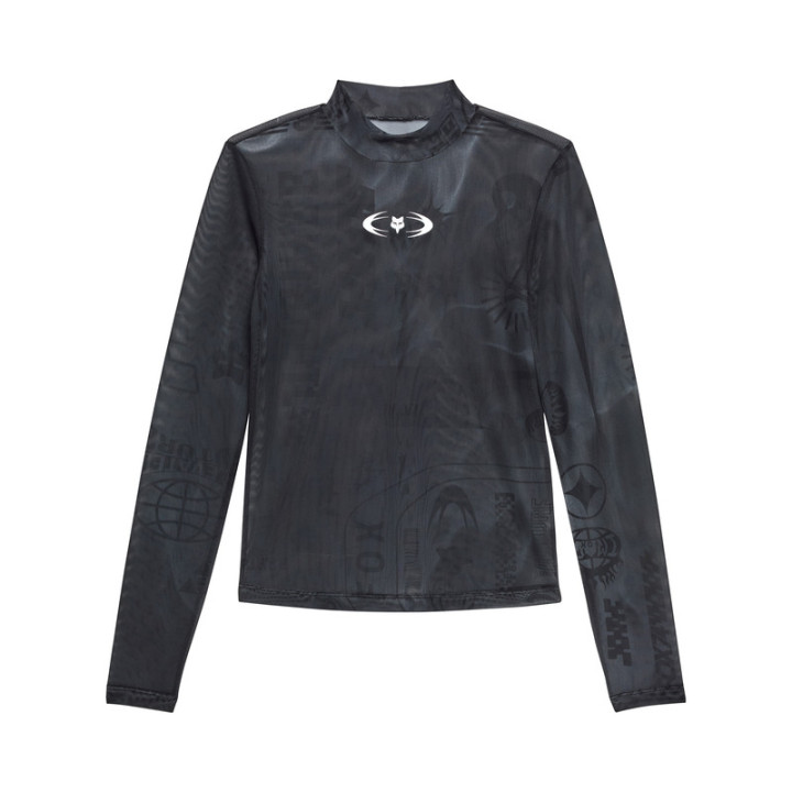 KOSZULKA Z DŁUGIM RĘKAWEM FOX LADY IMAGE COSMO TOP DARK SHADOW