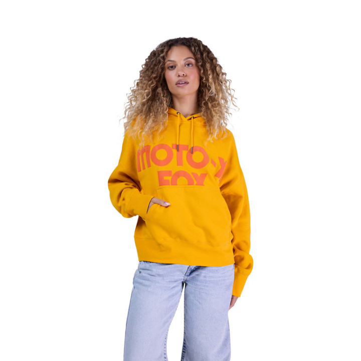 BLUZA Z KAPTUREM FOX LADY MOTO-X OVERSIZED MUSTARD