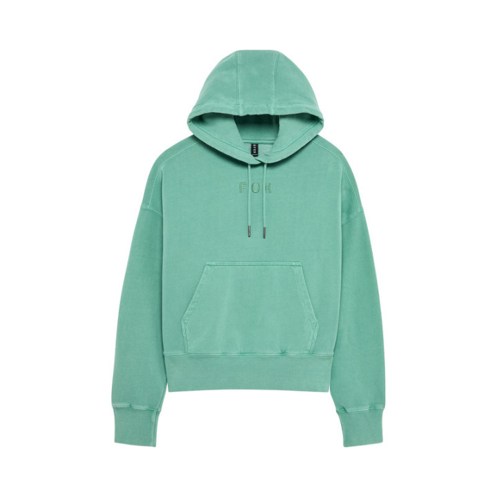 BLUZA Z KAPTUREM FOX LADY WORDMARK OVERSIZED SPEARMINT
