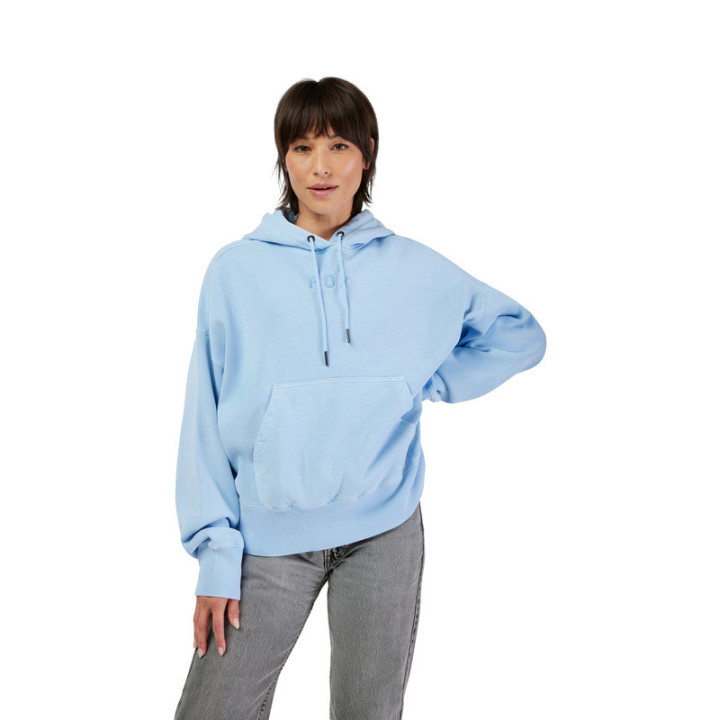 BLUZA Z KAPTUREM FOX LADY WORDMARK OVERSIZED CASHMERE BLUE XS