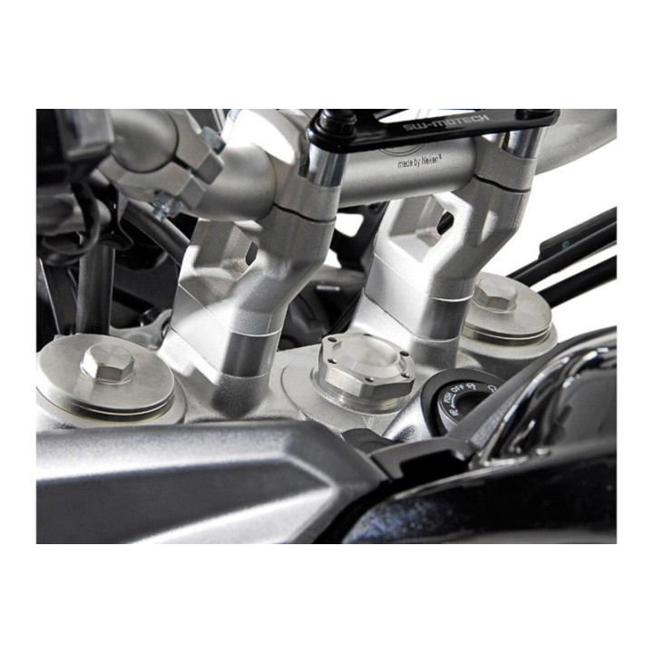 ZESTAW PODWYŻSZAJĄCY KIEROWNICĘ SW-MOTECH 20MM TRIUMPH TIGER TRIUMPH TIGER 800/ 900/ 1200 SILVER