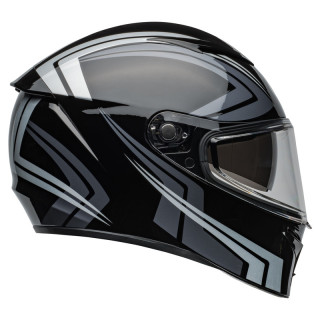 KASK MOTOCYKLOWY BELL LITHIUM ECE6 JETSTREAM BLACK SILVER XL