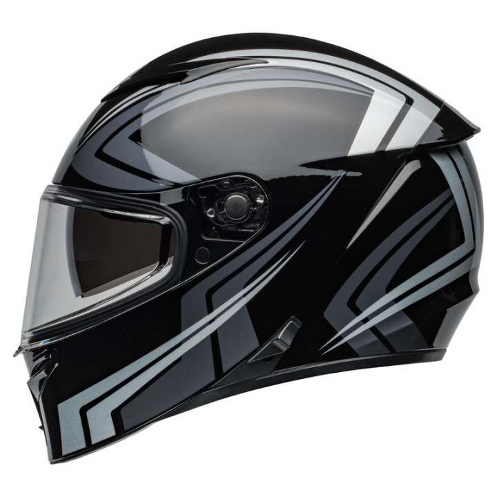 KASK MOTOCYKLOWY BELL LITHIUM ECE6 JETSTREAM BLACK SILVER XL