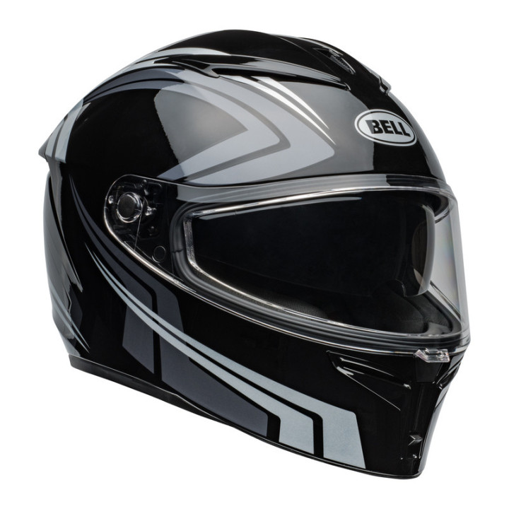 KASK MOTOCYKLOWY BELL LITHIUM ECE6 JETSTREAM BLACK SILVER XL