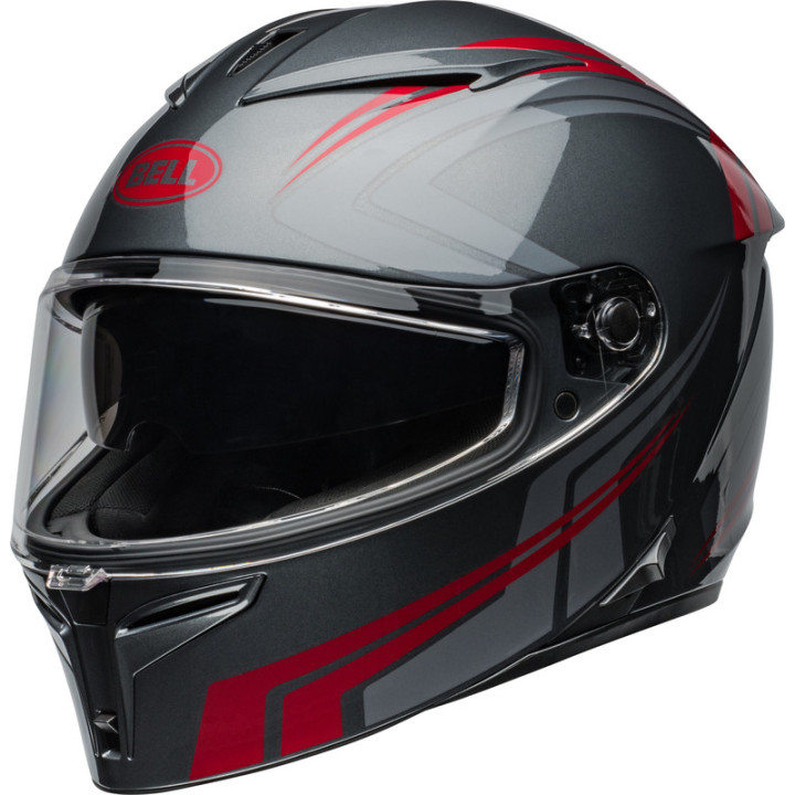 KASK MOTOCYKLOWY BELL LITHIUM ECE6 JETSTREAM GRAY CANDY RED S