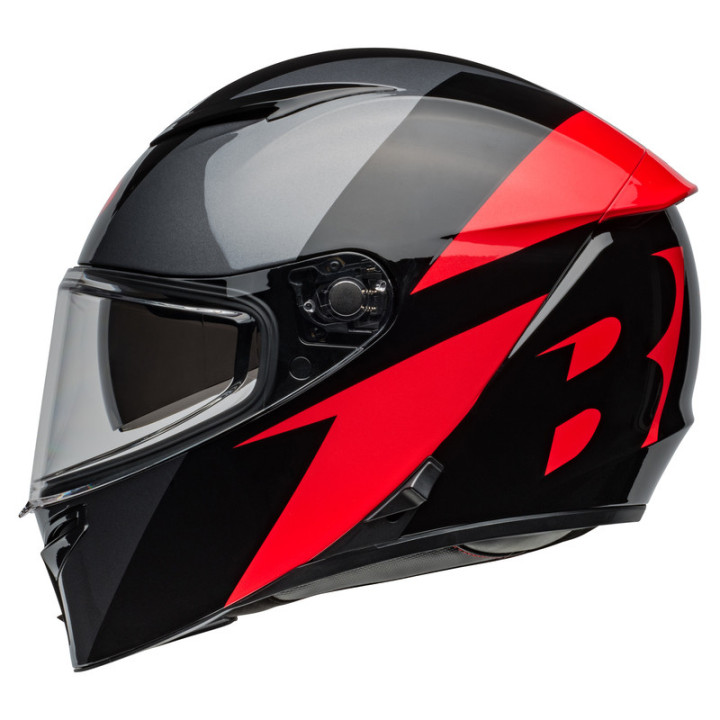 KASK MOTOCYKLOWY BELL LITHIUM ECE6 SHEAR METALLIC GREY RED