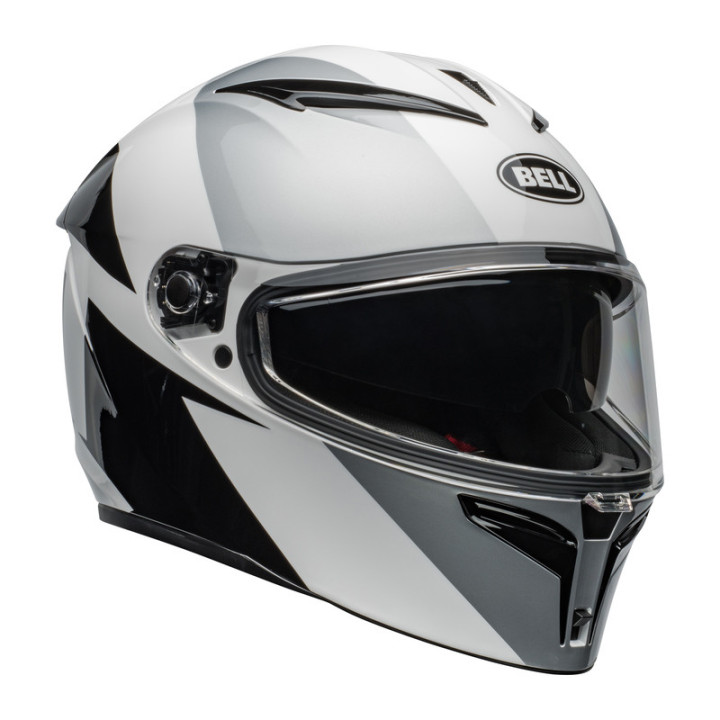 KASK MOTOCYKLOWY BELL LITHIUM ECE6 SHEAR SILVER WHITE