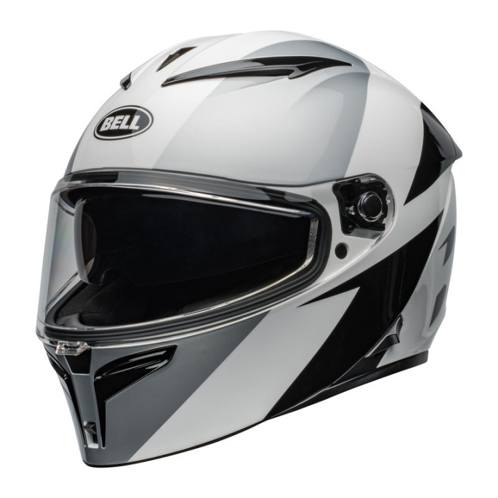 KASK MOTOCYKLOWY BELL LITHIUM ECE6 SHEAR SILVER WHITE