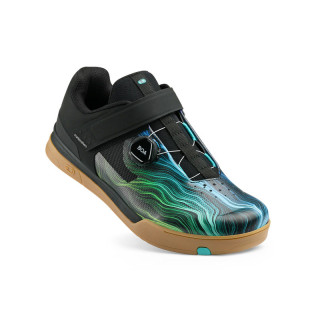 BUTY CRANKBROTHERS MALLET BOA BLACK/BLUE SWIRL - GUM OUTSOLE