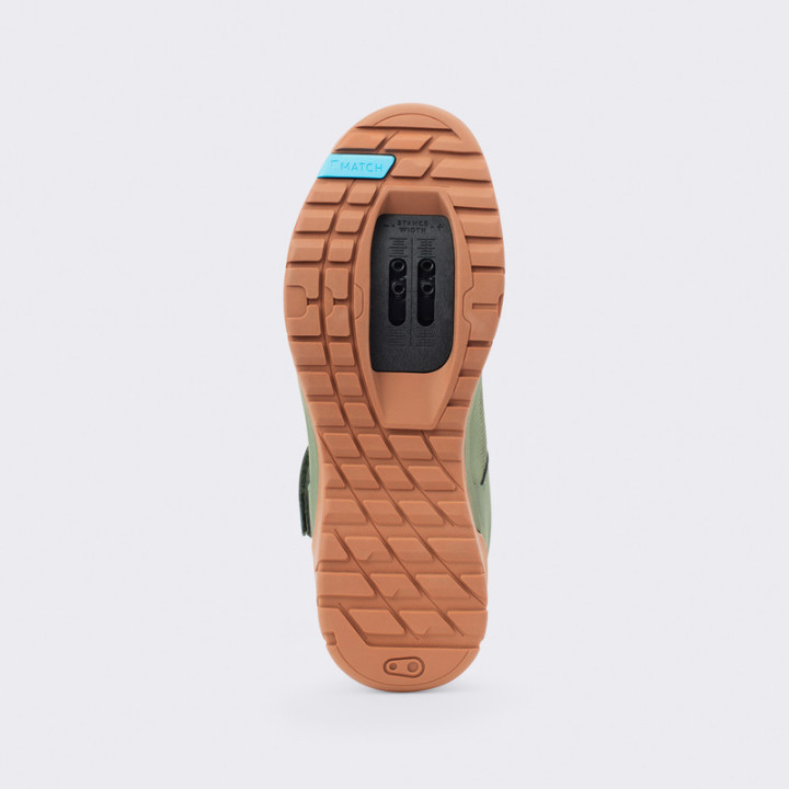 BUTY CRANKBROTHERS MALLET E SPEEDLACE GREEN BLUE - GUM OUTSOLE 10.5 (44 EU)