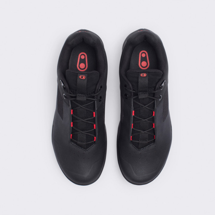 BUTY CRANKBROTHERS MALLET LACE BLACK/RED - BLACK OUTSOLE