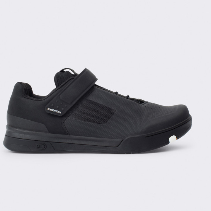 BUTY CRANKBROTHERS MALLET SPEEDLACE BLACK/WHITE - BLACK OUTSOLE