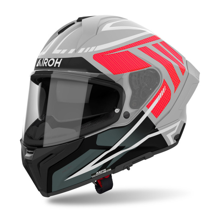 KASK MOTOCYKLOWY AIROH MATRYX RIDER RED MATT S