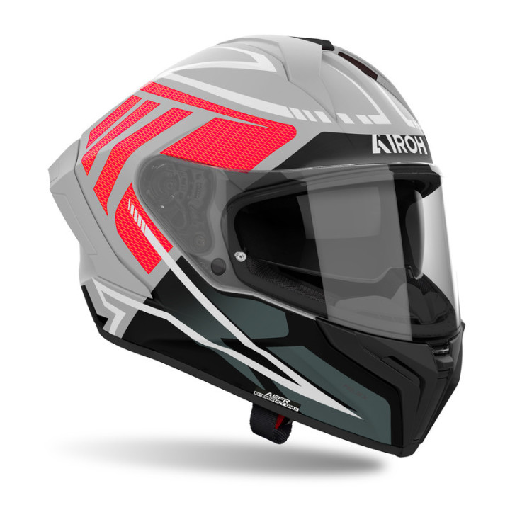 KASK MOTOCYKLOWY AIROH MATRYX RIDER RED MATT