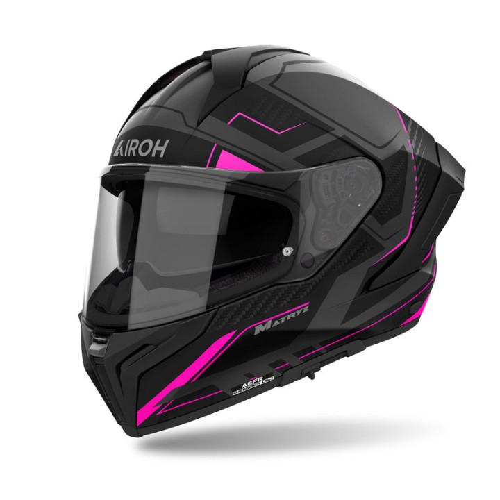 KASK MOTOCYKLOWY AIROH MATRYX ROCKET PINK MATT